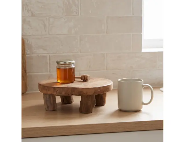 Επιφάνεια Σερβιρίσματος H&S Collection από Ξύλο Teak, με διαστάσεις 20x20x7cm J11300420