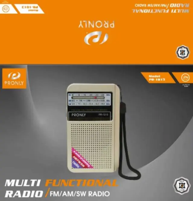 Επαναφορτιζόμενο ραδιόφωνο mini - PR-1013 - 010139 - Bronze 2