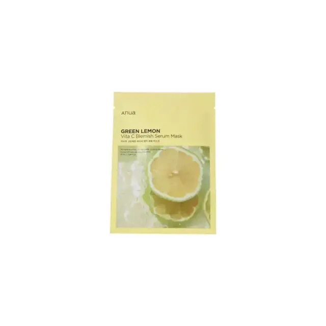 Anua Green Lemon Vita C Blemish Serum Mask Μάσκα Προσώπου για Λάμψη, 1τμχ
