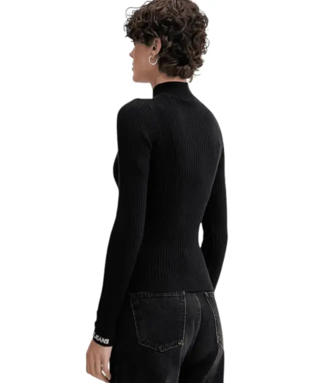 Pepe Jeans - Γυναικείο Πουλόβερ Ημιζιβάγκο Regular Fit PL7000026-999 Μαύρο 3