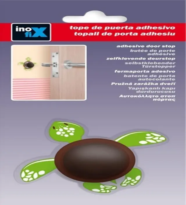 ΣΤΟΠ ΠΟΡΤΑΣ ΤΟΙΧΟΥ ΑΥΤΟΚΟΛΛΗΤΟ INOFIX 2464 77x67x18MM ΣΕ ΣΧΗΜΑ ΧΕΛΩΝΑΚΙ 3