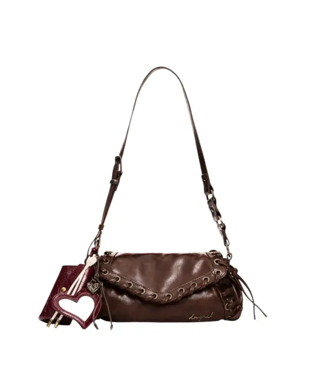 Desigual - Γυναικεία Τσάντα Ώμου Galaxy Zarauz 26WAXP43-6009 Καφέ