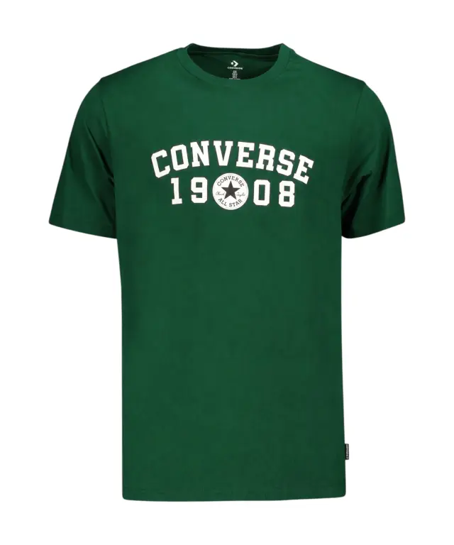 Converse - Ανδρικό T-Shirt Standard Fit CVM6T547-301 Πράσινο - XS