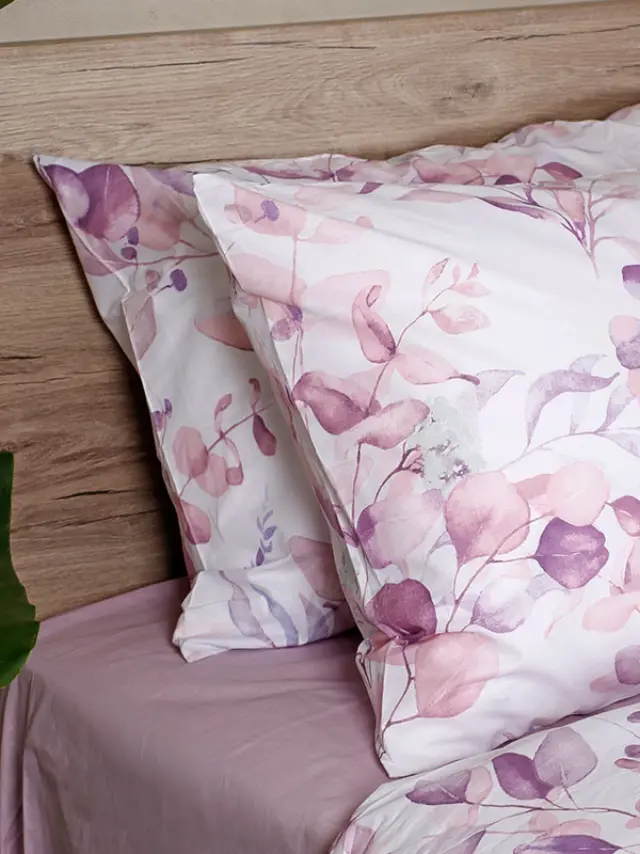 Σετ Σεντόνια Cotton Feelings 932 Lila Μονό με λάστιχο(105x205+30) Sunshine 3