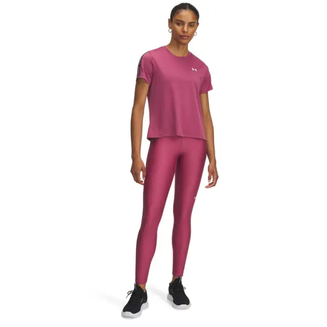 Under Armour Women's Tech WM Tape Legging Φούξια 6006027-659 (Under Armour) 3