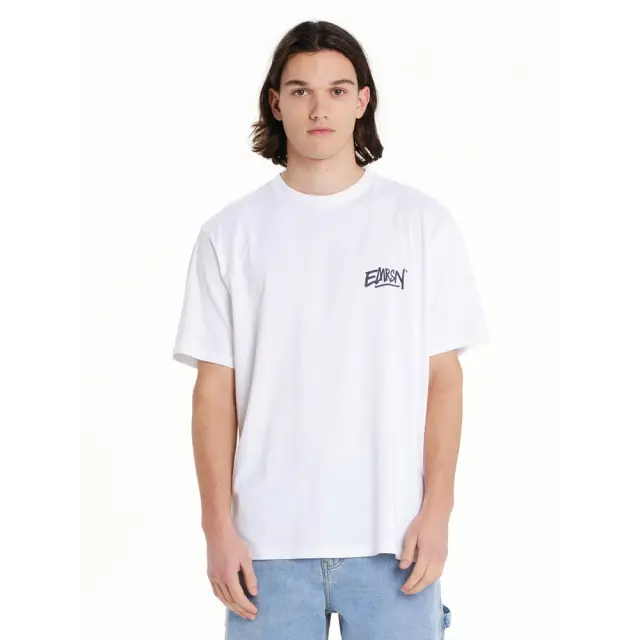Emerson Men's s/s T-Shirt (261.EM33.24-White-Purple) - Λευκό-Μώβ
