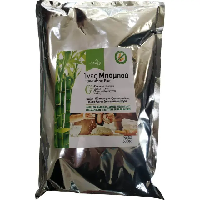 Ίνες Μπαμπού, 100% Bamboo Fiber, NoCarb, 500γρ