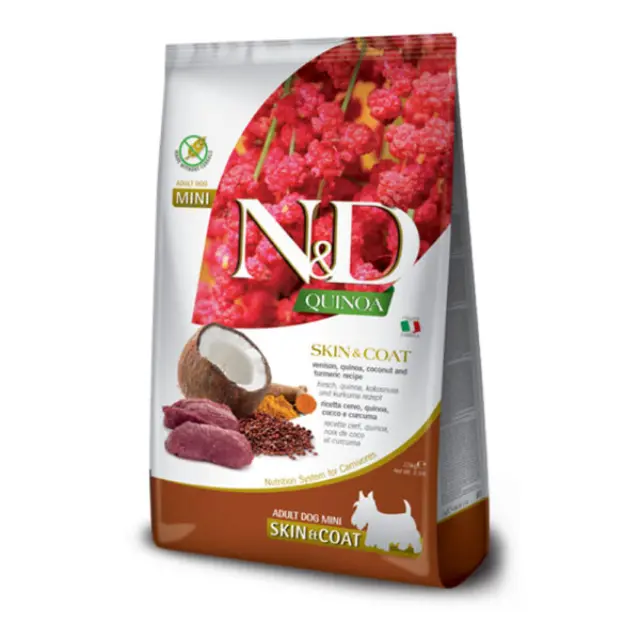 N&D Dog Quinoa Skin & Coat Venison & Coconut Adult Mini 7kg