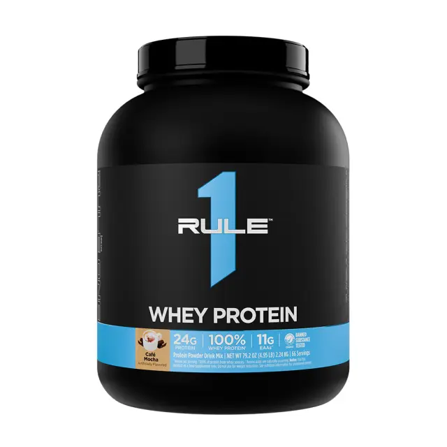 Rule1 Whey Protein Café Mocha, 5 lbs