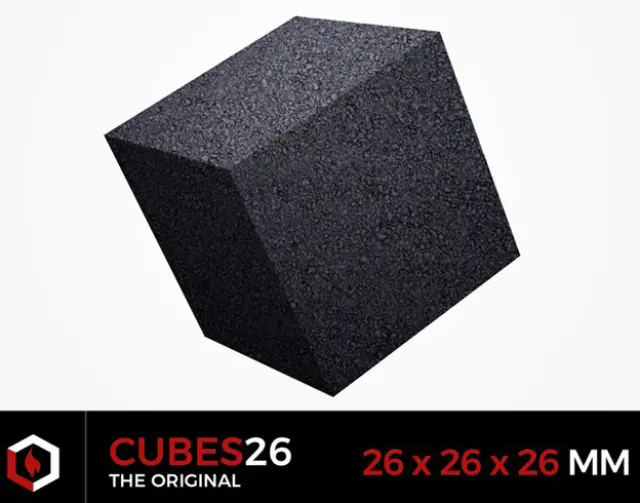 Καρβουνάκια για Ναργιλέ τετράγωνα BlackCoco (26mm) - 1Kg 3