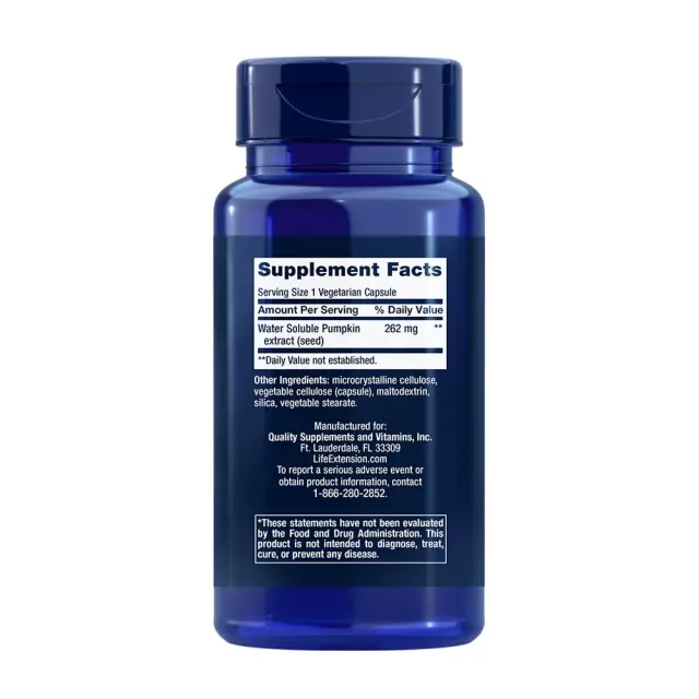 Life Extension Water-Soluble Pumpkin Seed Extract 2