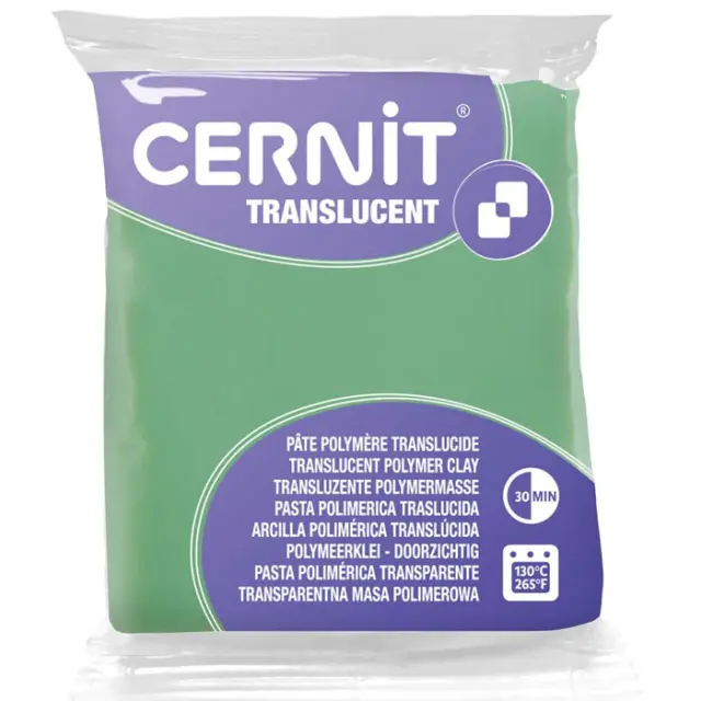 Πολυμερικός Πηλός Cernit Translucent No605 - Lemon Green - 56gr