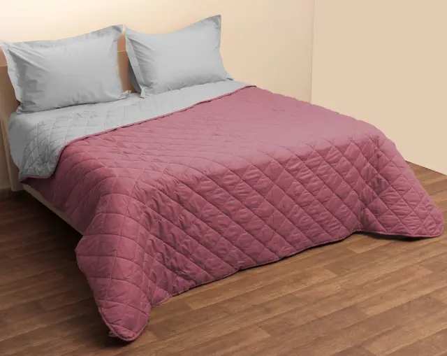 Κουβερλί 220Χ240 Υπέρδιπλο Microfiber Viopros Φούξια-Γκρι