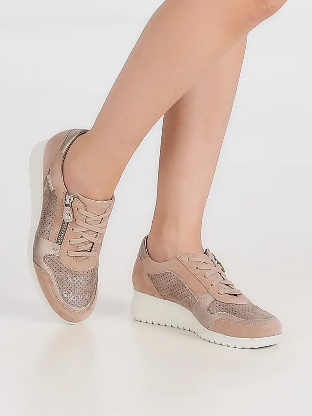 Mephisto Sneakers Γυναικείο δέρμα/δέρμα Nubuck Μπεζ MEP/IASMINA SAND 2