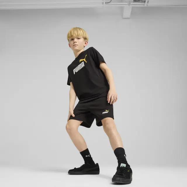 Puma Ess Logo 2 Color ΠΑΙΔΙΚΗ ΒΕΡΜΟΥΔΑ (685826-56) - Μαύρο-Κίτρινο 3