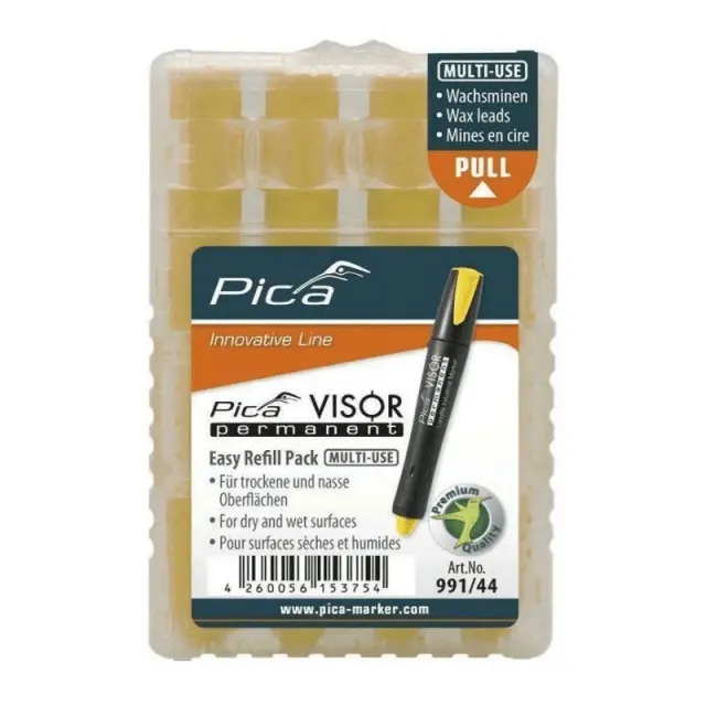 Pica 991/44 - Visor Ανταλλακτικό Μελάνι για Μαρκαδόρο σε Κίτρινο χρώμα 4τμχ