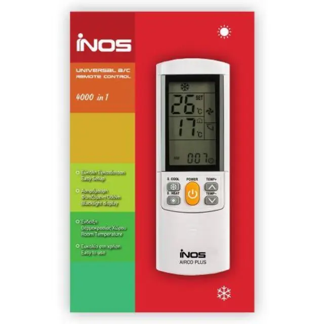 Τηλεχειριστήριο inos για Κλιματιστικά AIRCO PLUS 4000 σε 1 N47658