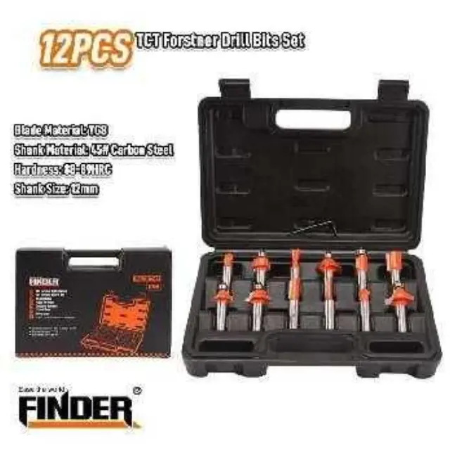 Σετ φρέζες ξύλου για ρούτερ - 12pcs - Φ12mm - Finder - 197748 2