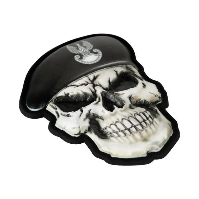 M-Tac Patch Skull in Beret Poland (Armed Forces)-Σήμα Skull in Beret - 01-Black-Μαύρο 2