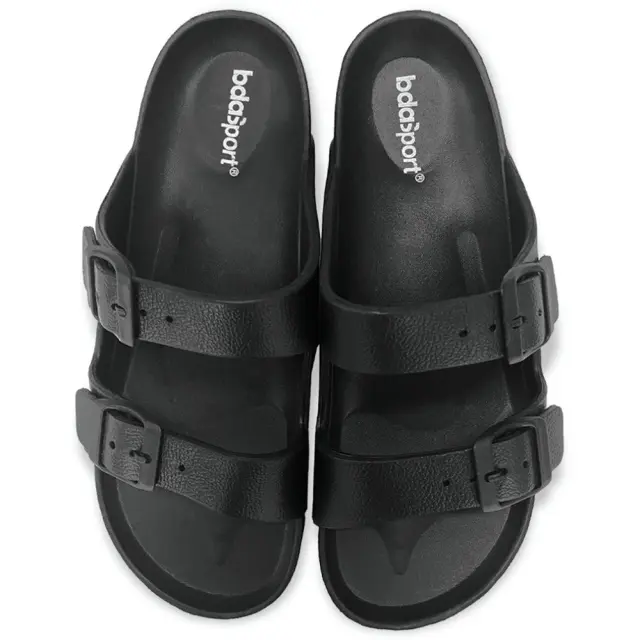 Body Action Two Strap Women's Slide (091402-01-Black) - Μαύρο 2