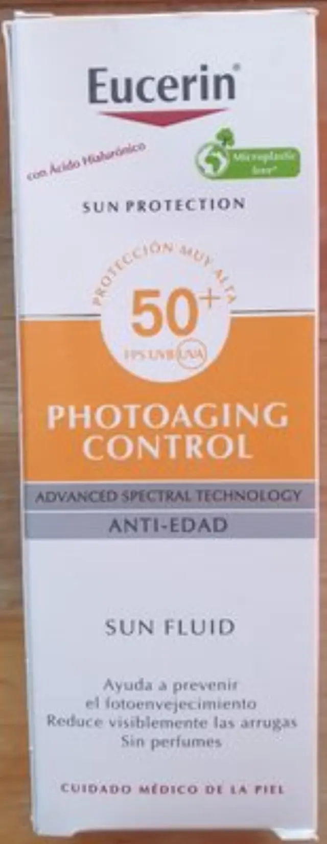 Eucerin Sun Fluid Photoaging Control Αδιάβροχη Αντηλιακή Λοσιόν Προσώπου SPF50 50ml