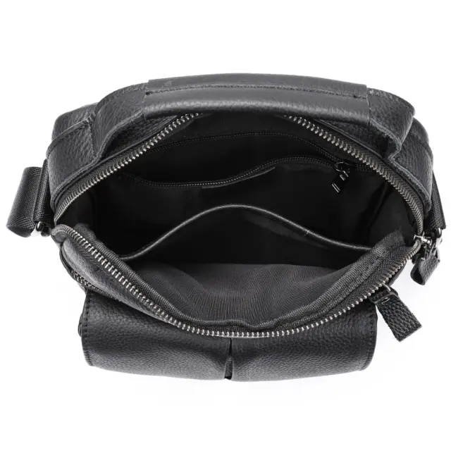 Δερμάτινο τσαντάκι ώμου Cardinal 6109 μαύρο - One Size 3