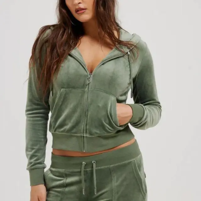 Βελούδινη Ζακέτα Juicy Couture Robertson Classic SSJCAP176-482 Λαδί - S