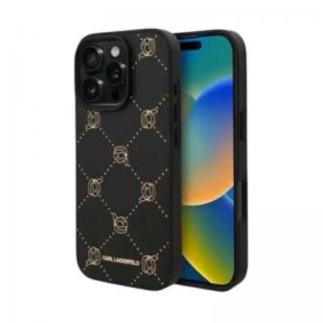 Θήκη PU Karl Lagerfeld Apple iPhone 16 Pro Max Magsafe Leather Karl Head Μαύρο N67600 3