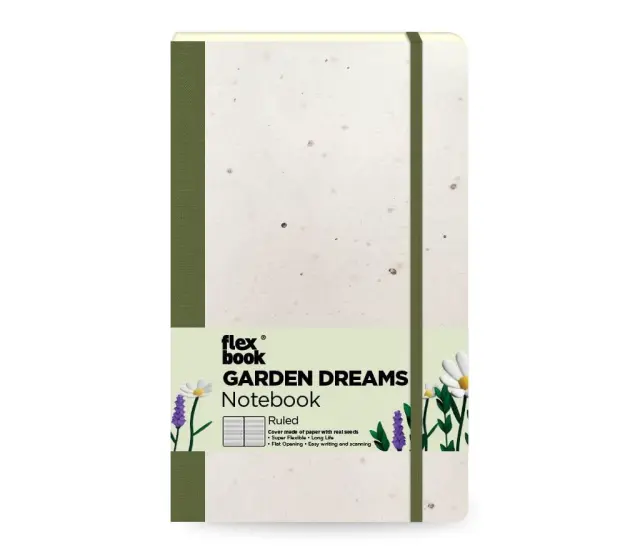 Σημειωματάριο HB Flex Garden Olive Ριγέ / 2100124 (The Writing Fields)