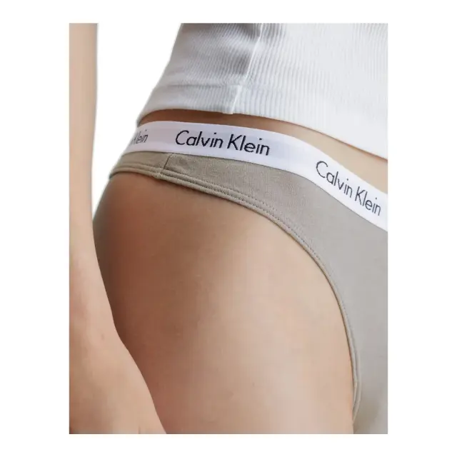 Calvin Klein Γυναικείο String Carousel Thong, Χρώμα Satellite - L 3