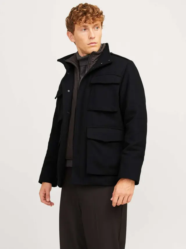 JPRCCALEX WOOL BLEND FIELD JACKET SN Black 2
