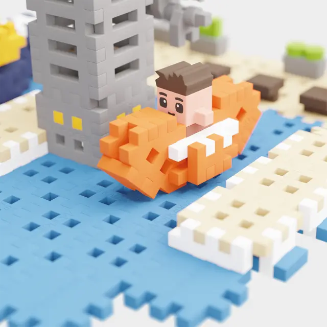 Marioinex Τουβλάκια Κατασκευών Mini Waffle City: Λιμάνι 248 τμχ. (3+ ετών) 904176 3