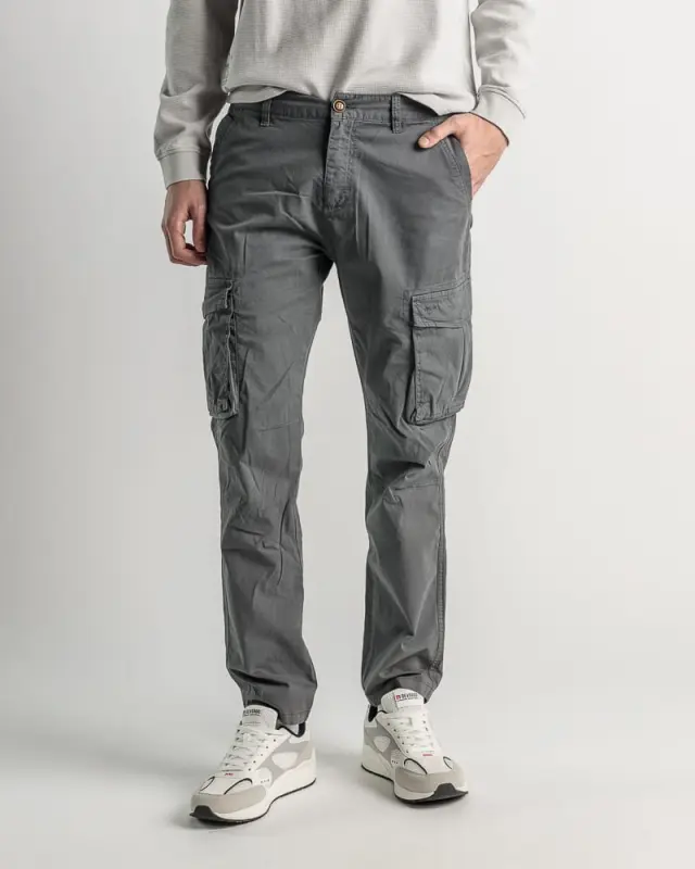 Devergo Ανδρικό Cargo Παντελόνι 1007 – Dark Grey - 40