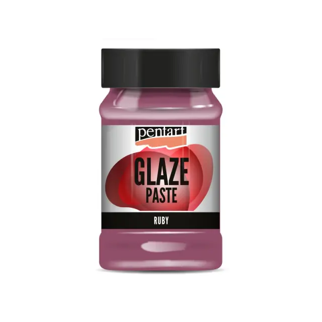 Glaze paste Pentart, Ρουμπινί, 100ml