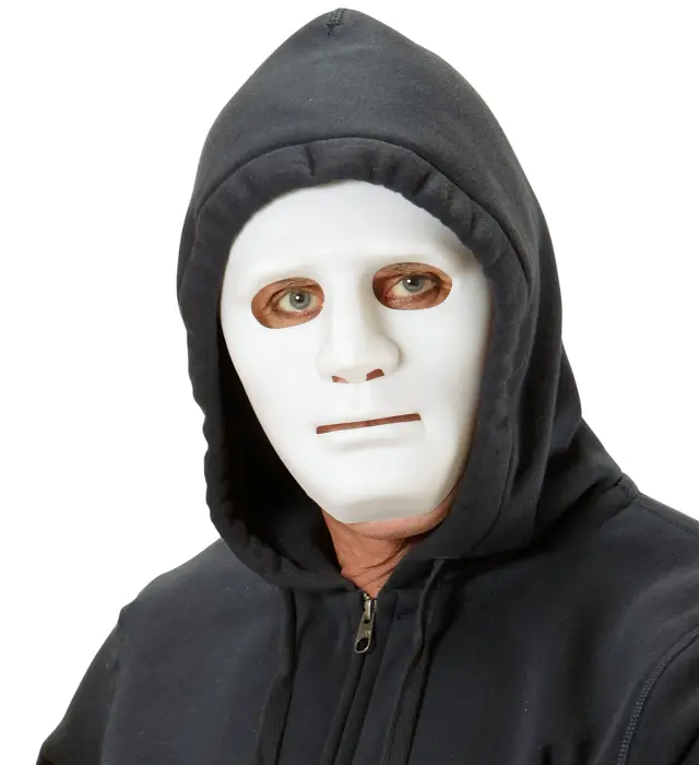 Αποκριάτικο Αξεσουάρ Μάσκα Anonymous White (Widmann) (W-00851) 2