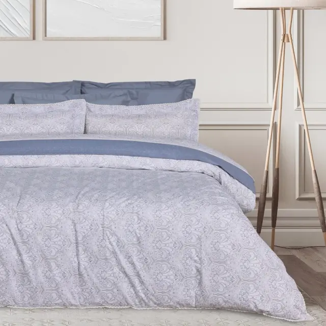 Σετ Σεντόνια King Size 4 Τεμαχίων Das Home 1693 Blue- Grey 250x270