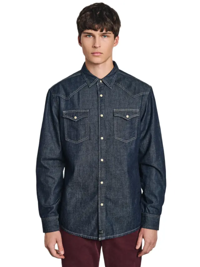 Staff Jeans Fino Man Shirt ανδρικό τζιν πουκάμισο 5-616.029.B0.NOS-1