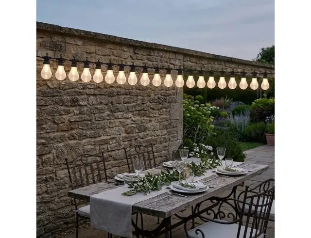 Διακοσμητικός Φωτισμός 20 LED , 7.5 Μέτρα - Θερμό Λευκό AXC100210
