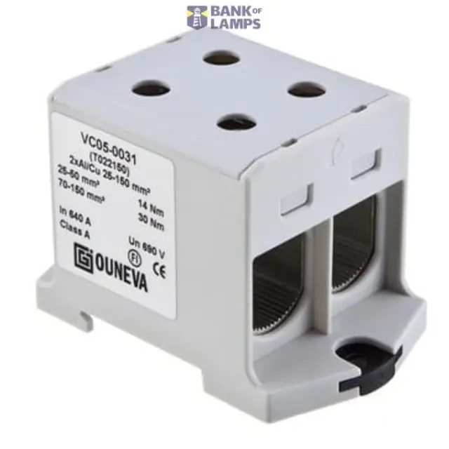 Clamps 2*Al/Cu 25-150mm TEKAMAT grey Ouneva