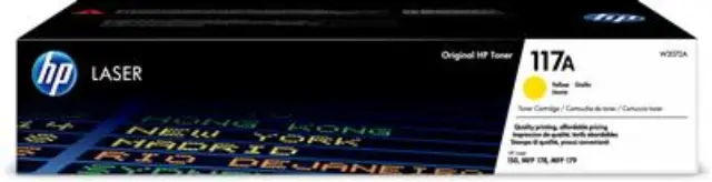 HP 117A Yellow Original Laser Toner Cartridge (W2072A) (HPW2072A) HEWLETT PACKARD