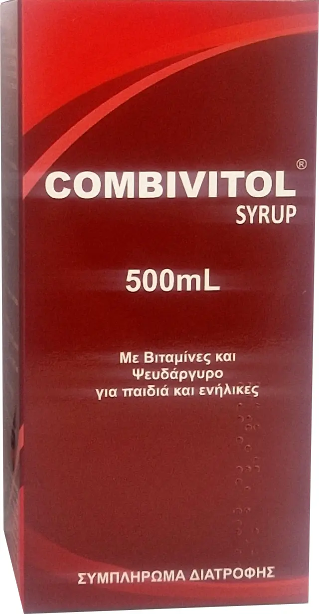 Medichrom Combivitol Syrup- Συμπλήρωμα Διατροφής Σε Σιρόπι Με Βιταμίνες & Ψευδάργυρο Για Παιδιά & Ενήλικες 500mL