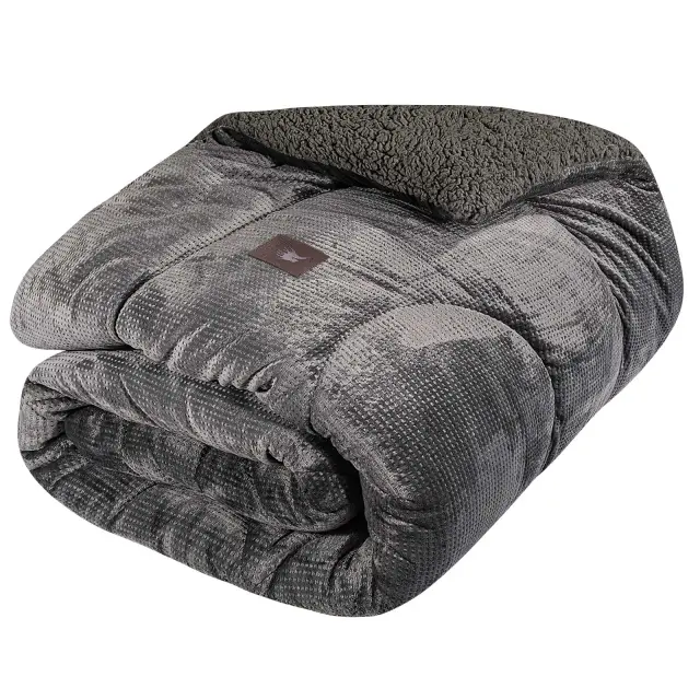 Κουβερτοπάπλωμα 220x240 Υπέρδιπλο 740gsm Essential Greenwich Polo Club 3956 Grey 100% Πολυέστερ 3