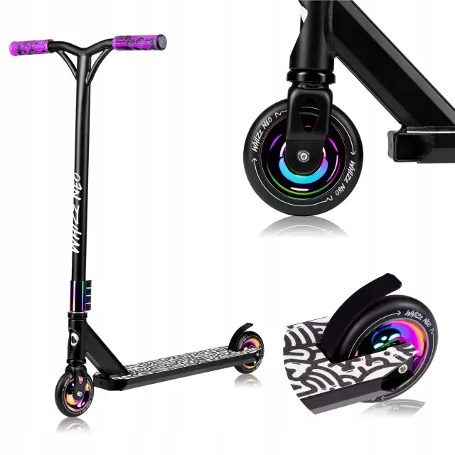 Lionelo Whizz Παιδικό Πατίνι Neo Black Carbon Multicolor