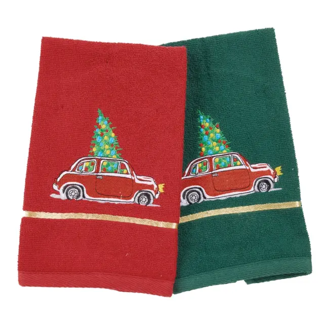 Πετσέτες Κουζίνας Σετ 2 Τεμ 30x50 Christmas Das Home 0812 Green-Red 100% βαμβακερό