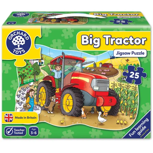 Παζλ 25τμχ Big Tractor (3+ ετών) - Orchard Toys