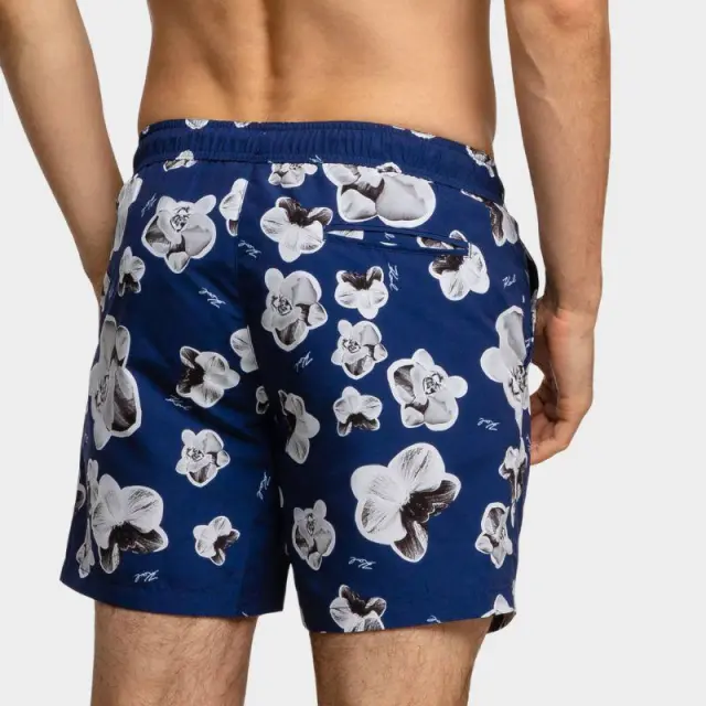 Floral Μαγιό Σορτς Karl Lagerfeld KL20MBM12 Μπλε - S 2