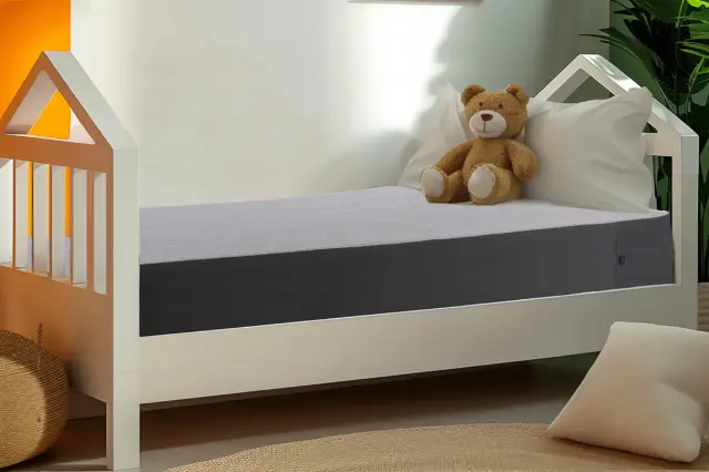 Stewehome Neva Montessori Παιδικό & Μονό Στρώμα Λευκό/Ανθρακί 100x200x16 cm 2