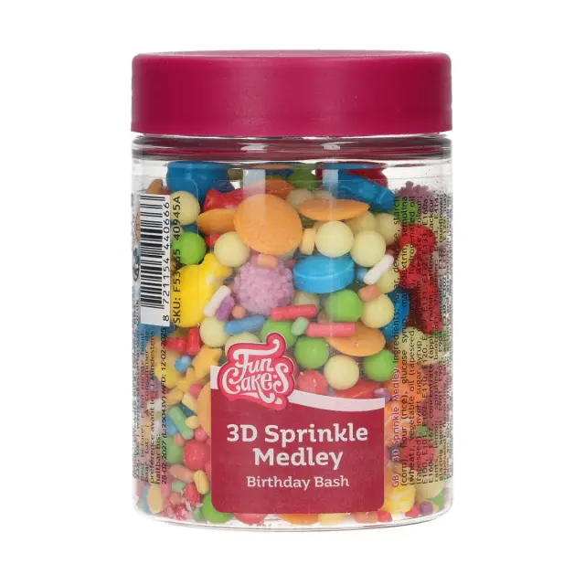 FunCakes 3D Sprinkle Medley - Γενέθλια - 70γρ.