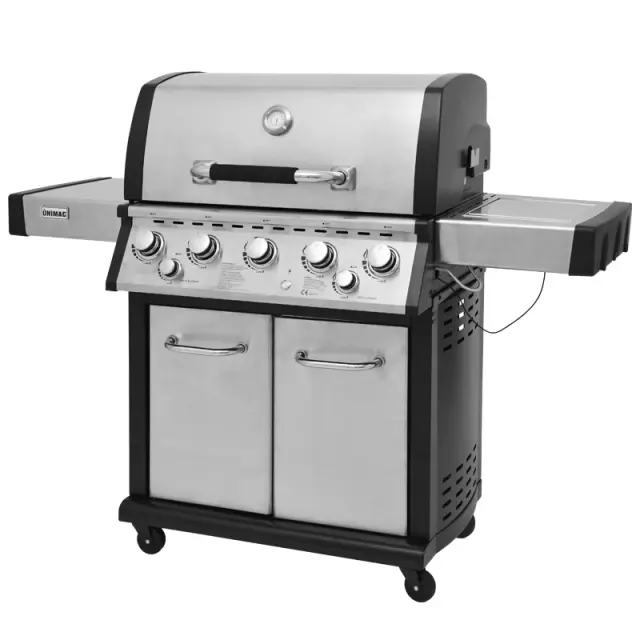 ΨΗΣΤΑΡΙΑ ΥΓΡΑΕΡΙΟΥ INOX BBQ PREMIUM LINE - 5 ΕΣΤΙΕΣ 1 ΠΛΑΪΝΟ ΜΑΤΙ KAI 1 ΚΑΥΣΤΗΡΑ INFRARED 661319