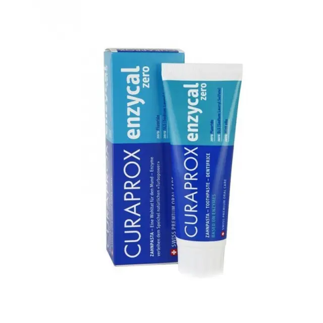 Curaprox Enzycal Zero Οδοντόκρεμα Χωρίς Φθόριο & SLS Κατάλληλη για Ομοιοπαθητική 75ml